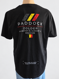 GRYD1 Paddock Zolder T-shirt – black back view | Black