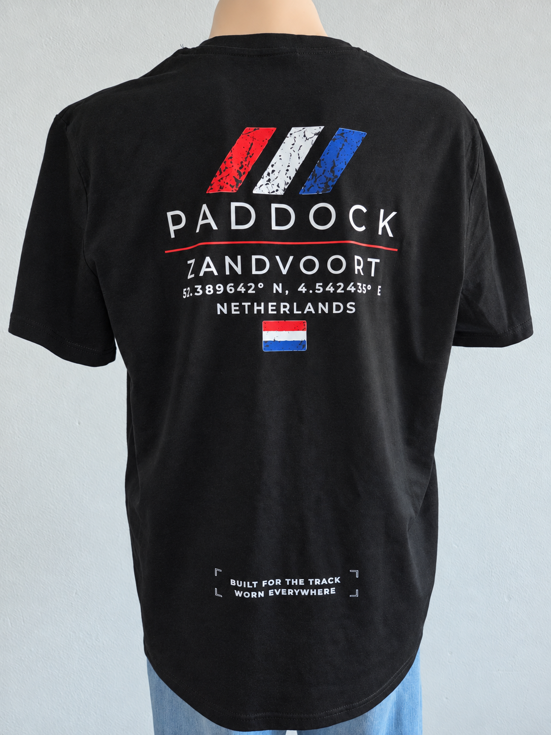 GRYD1 Paddock Zandvoort T-shirt in black – rear view | Black